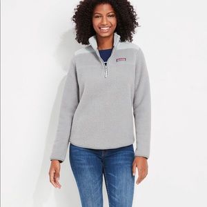 Vineyard Vines Women’s Tonal Sherpa Relaxed Shep Shirt, S